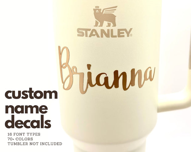Decal Stanley Cup Name Sticker