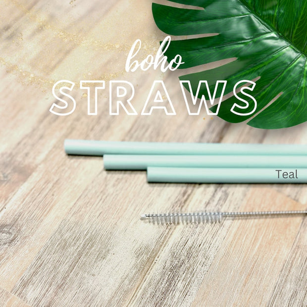 Stanley Cup Reusable Silicone Straws-Boho Edition